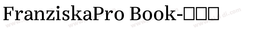FranziskaPro Book字体转换